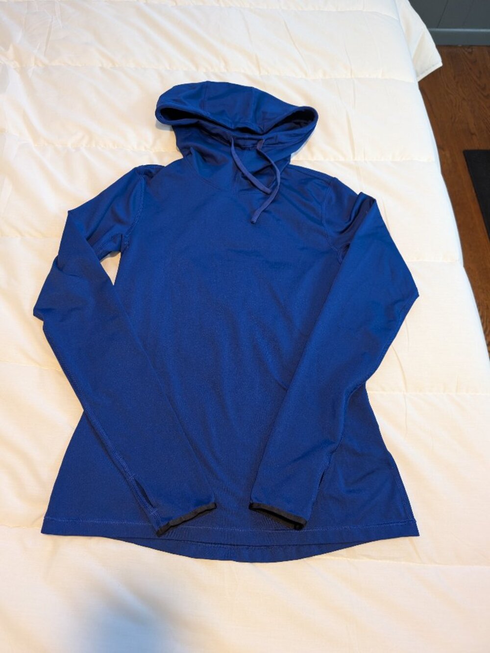 Nike Cold Weather Hooded Running Top Small/Medium Blue/Purple